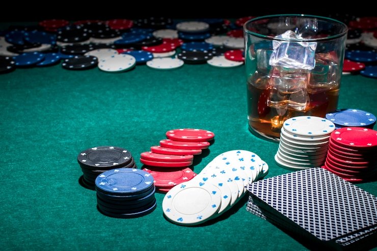 Live-dealer table with multi-bet overlay showing game information updates